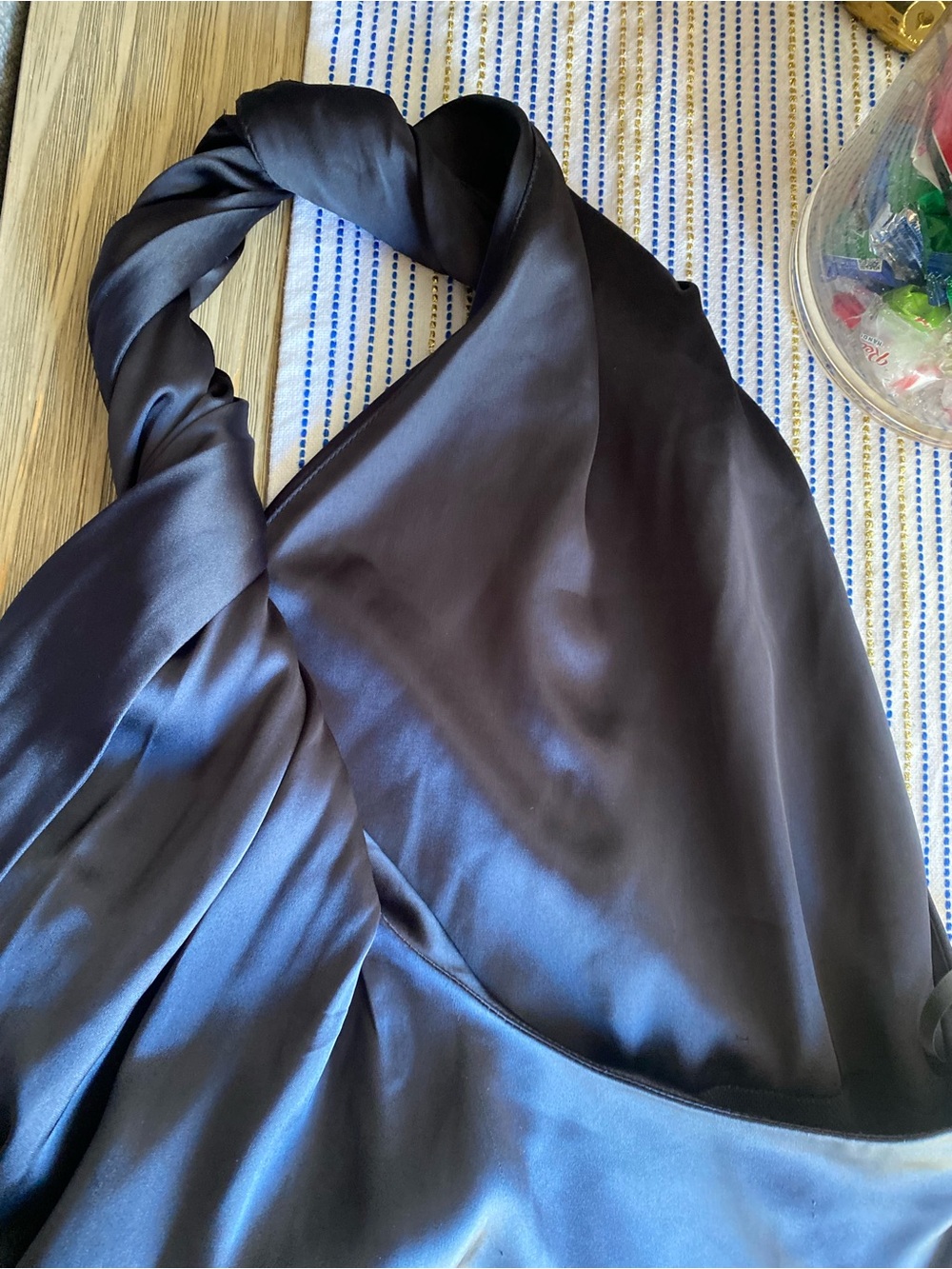 FREE PEOPLE VICTORIA MAXI DRESS SATIN MAXI GOWN BLACK Sz 6 - Picture 11 of 16
